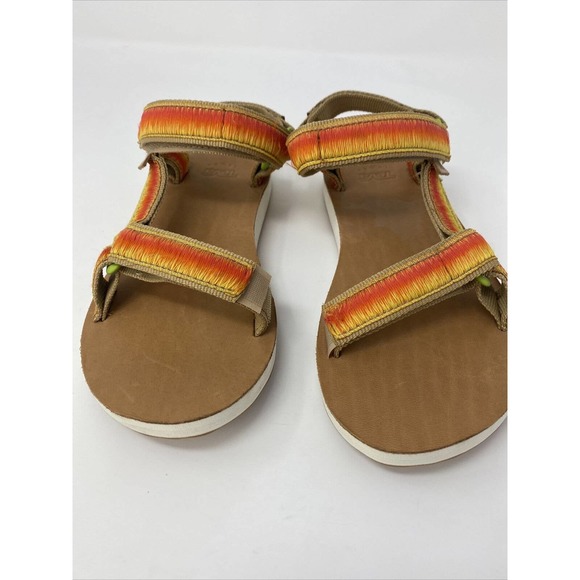 Teva Womens Original Universal Orange Voya Infinity Ombre Sandals Shoes Size 6 - Picture 2 of 14
